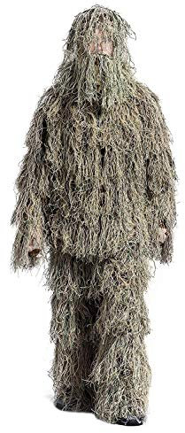 3D Ghillie Suit Jagd Jacke Woodland Tarnanzug Camo Camouflage Kleidung für Airsoft Jagd Hunting
