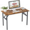 Need Klapptisch Computertisch Schreibtisch Klassischer Klappbarer Tisch 120CM aus Holzwerkstoffen und Metallframe,Konferenztische,PC Tisch Bürotisch Esstisch für Zuhause und Büro,120 * 60CM,AC5FB