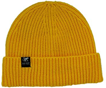 Dressed IN Music Play with ME - Surf Monkey® - Beanie Strickmütze für Herren/Damen, Einheitsgröße, Schwarz, Gold, One Size