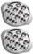 UPKOCH 2 Pièces en Acier Inoxydable Escargot Plaque Escargot 12 Fentes Palourde Huître Servant Pan Escargot Escargot Plats Plateau pour Huîtres Sauce Citrons Maison Cuisine Barbecue