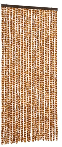 vidaXL Zanzariera Ocra e Bianco 90x220 cm Ciniglia