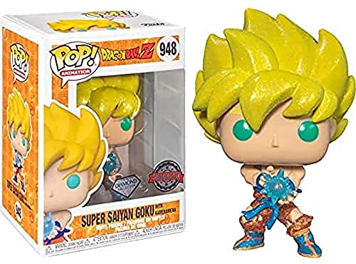 Funko Pop Dragon Ball Z Goku Super Sayian Kamehameha #948 - Funko Pop Exclusive Diamond Collection Edition