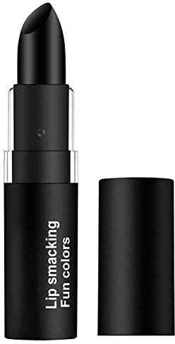 Schwarzer Lippenstift Halloween Matte Lippenstift Langlebiger Lippenstift Schwarz Feuchtigkeitscreme Glattes Lippenstangen Samt Wasserfest Black Lipstick für Party Makeup Style7