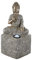 GILDE Deko LED-Solar Buddha Figur sitzend - für den Außenbereich geeignet - Höhe 46 cm