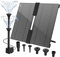Froadp Pompe solaire de bassin 20 W - Pompe solaire - Mini étang - Fontaine mobile - Fontaine solaire - Pompe de fontaine pour bassin de jardin - Décoration de jardin (pliable)