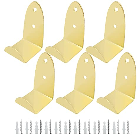 ONEBO Ganci per Specchio a Muro-6 Pezzi U Ganci per Piastrelle,Gancio Espositore per Piastrelle,per la Cucina Domestica Bagno(con 12 Viti + 12 Viti a espansione)
