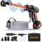 EVEAGE S400 Cordless Power Pressure Washer Gun, MAX 1000PSI, 2.5GPM Handheld Portable Power Cleaner with 6-in-1& 180° Adjustable Nozzle, Rechargeable Electric Pressure Washer for Car, Floor