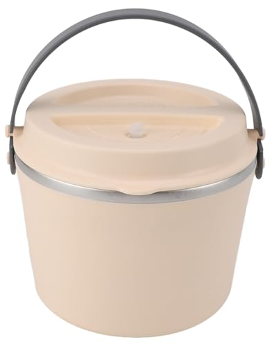 Fiambrera Eléctrica, Fiambrera Térmica de Acero Inoxidable 304 de Gran Capacidad 1.2L, 70°C Calefacción Constante Fiambrera Térmica Portátil con Correa para Adultos, (Enchufe