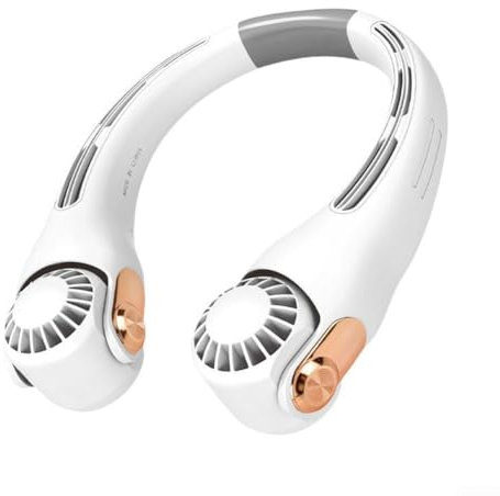 SPORTARC Ventilador de cuello recargable por USB, mejora el efecto de enfriamiento, función anticlip, modos de viento ajustables ()
