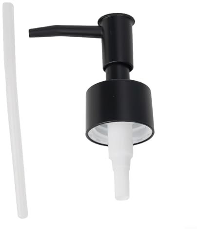 Eawfgtuw Plastic Lotion Bottle Pump Head Electroplating Bathroom Spray Head Press Head For Hotels, SPAs, And More(Matte Black)