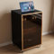 LYXWGRZD Audio Rack HiFi Regal, höhenverstellbarer HiFi Rack, Phonoschrank mit gehärtetem Glas, Record Player Stand, Kühllochdesign(Gold,80cm/31.4in)
