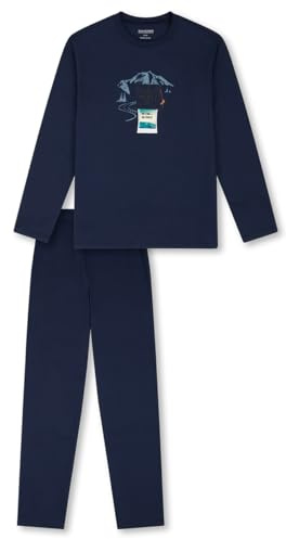 Schiesser Jungen Schlafanzug Set lang - 100% Organic Bio Baumwolle - Größe 140 bis 176