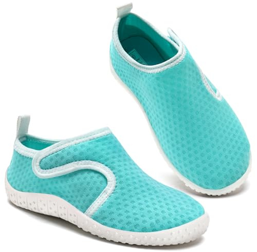 Chaussures aquatiques à séchage rapide pour garçons, filles, enfants, tout-petits, combinaison pour la plage, la piscine, le jardin, turquoise, 31 EU