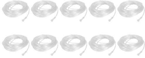 Qupdjxukis 10X Tubo per Ossigeno Nasale Morbido 8M Cannula per Ossigeno Nasale Tubo Nasale Adatto per Generatore di Ossigeno