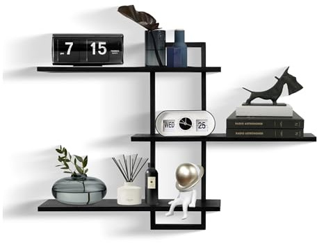 3 Tier Wall Shelf,Floating Shelf for Wall,Decorative Wall Shelves Modern