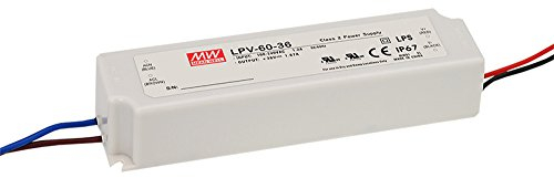 LPV-60-24 60W 24V 2.5A,MEAN WELL, LED Impermeable Cambiar La Fuente De Alimentación,Converter Para la, El Transformador,Switching Power Supply AC- DC