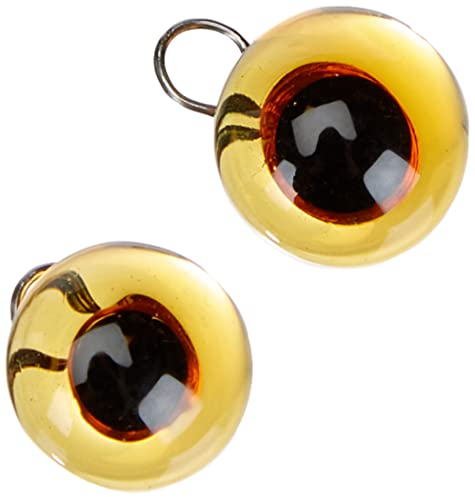 GLOREX Augen Glas/Oese, Mehreres, Orange, 11 x 5,5 x 1 cm, 2-Einheiten