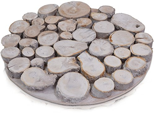 CHICCIE Baumstamm Tablett Rund Ø 47cm - Untersetzer Baumscheibe Holzscheibe