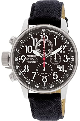 Invicta I-Force 1512 Herren Uhr - Wasserdicht - Analog - Quarzuhrwerk - Edelstahl mit schwarzen zifferblat - 46mm