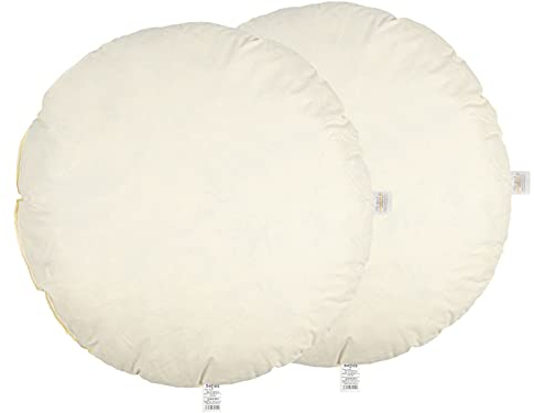 beties „Publik“ Federkissen 2er Set ca. 80 cm rund Ø Rundkissen Bodenkissen Kopfkissen (echte Federn) vielfältige Größenauswahl, waschbar traditionell gefertigt