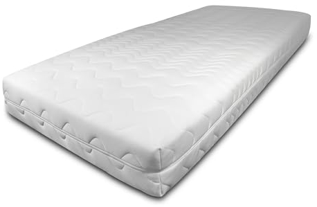 BONEX Matratzenbezug Fontana, Polyester, Weiß, 90x200 cm 19-21 cm Height