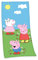 Herding Peppa Pig Velourstuch, 75 x 150 cm, Baumwolle/Velours, Mehrfarbig