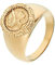 NOELANI Siegelring Edelstahl Damen Ringe, Gold, Münze, Kommt in Schmuck Geschenk Box, 2030645