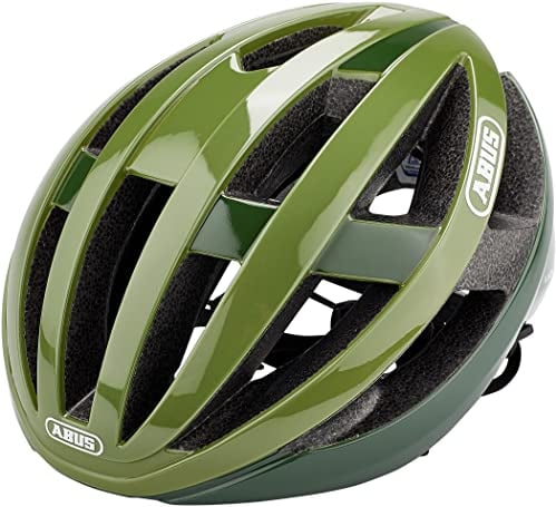 ABUS Rennradhelm Viantor - Sportlicher Fahrradhelm für Einsteiger - für Damen und Herren - Opalgrün, Größe M