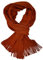 Rotfuchs Strickschal einfarbig modisch 100% Wolle feinstrick (Merino) ((L X B) 180 x 24 cm, orange6013)
