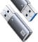 10Gbps USB-C Adapter 2-Pack, USB 3.1 A zu USB-C, SuperSpeed, Daten-Sync, Kompatibel mit iPhone 15 Plus Pro Max, Typ-C Kopfhörer, Laptop, Power Bank, Quest Link