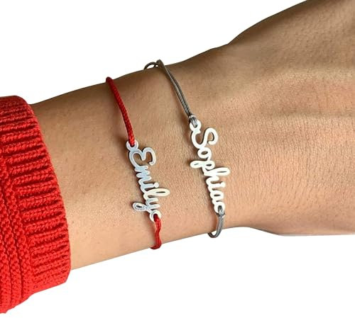 Bracelet Personnalisé avec Prénom ou Mot – Bijou Gravé sur Mesure en Acier Inoxydable – Cadeau Femme, Anniversaire, Saint-Valentin, Mariage, Naissance, Commémoration