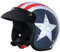 Zorax ZOR-604 USA XL (61-62cm) Offenes Gesicht Motorradhelm Jethelm Damen und Herren Rollerhelm ECE 2206 Genehmigt