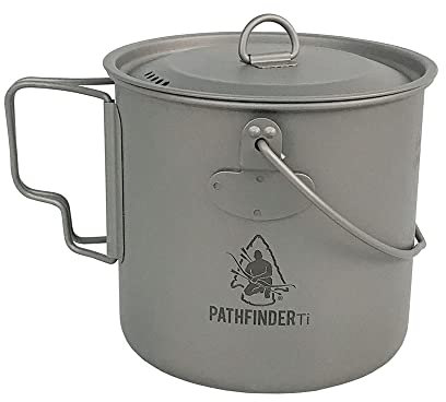 0 Titanium Bushpot met deksel (1,1 L)