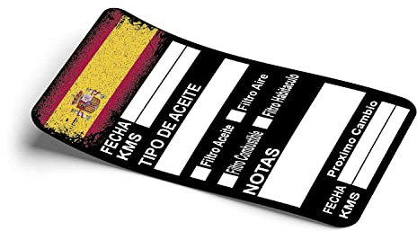 BULMAR 60 pegatinas de vinilo para coche, camión, furgoneta, 8,5 x 5 cm, diseño de bandera de España