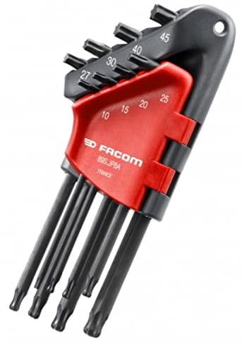 Jeu de 8 clés Torx sphériques de 10 à 45 Facom