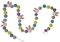 Frida Feeling Fair-Trade Filz-Girlande-Hase „Kugeln“ | Oster-Deko | Dekoration | EDLES NATURPRODUKT | Pom Pom Girlande | 5 LÄNGE ca. 150 cm (Frühlingsfarben)