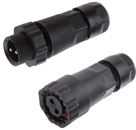 zalati Wasserdichter Steckverbinder 15A IP68 Luftfahrt 2-poliger Stecker-Buchsen-Adapter