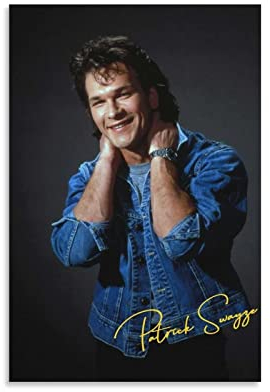 ACIDI Kunstdruck Poster 30 * 50cm Patrick Swayze Poster Dekoration Wohnzimmer Schlafzimmer Malerei Kein Rahmen