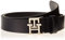 Tommy Hilfiger Damen Gürtel Logo 2,5 cm Ledergürtel, Blau (Space Blue), 95 cm