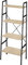 tectake® Industrial Leiterregal mit 4 Ebenen, Regal schmal, 61,5 x 36,5 x 150 cm, Bücherregal Wand, als Raumteiler Regal, Küchenregal Wand, Nischenregal, Bookshelf - Industrial Holz Hell, Eiche Sonoma
