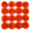 16 Stück Kunstpelz Pom Pom Ball, MoreChioce 3,94 Zoll-4,33 Zoll Kunstfell Bommel Pompon Weiche Schlüsselbund Charms DIY-Kunstpelz-Pompons mit Elastisch Schlaufe für DIY-Hüte Schuhe Schals,Orange