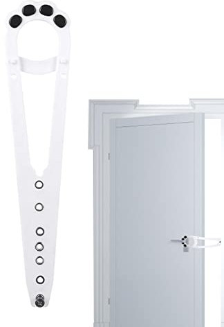 Cat Door Stopper | Cat Paw Shape Cute Door Latch Holder | Flexible, Easy to Install Door Strap for Laundry Room, Bathroom, Toilet, Bedroom Fulenyi