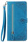 NEXCURIO Handyhülle für Samsung Galaxy S21 5G Hülle Klappbar mit Kartenfäch Ständer Klapphülle Schutzhülle Leder Wallet Flip Case Cover Tasche Handytasche Stoßfeste - Blau