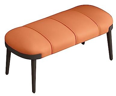 GCCSSBXF Leder Polstermöbel Schuhbank - stylischer Fußhocker mit gepolstertem Sitz, Metallbeinen und Schlafzimmersofa für dekoratives - gepolstertes Ende des Bettsofas