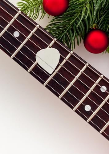 Mein Weihnachts Gitarren Songbook (Noten + Tabs): 50 leere Notenblätter für Noten und Tabs für eigene Weihnachtslieder + Inhaltsverzeichnis + Akkordtabellen + Quintenzirkel + Notizen