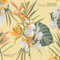 GreenLine Floral 2025 Broschürenkalender, 30x30cm, Wandkalender mit hochwertigem Papier, Platz für Notizen, internationale Feiertage und dekorativer Kordel