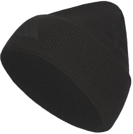 adidas Herren Postseason Fold Beanie, Schwarz/Schwarz/Carbon-Grau, Schwarz/Schwarz/Carbon-Grau, Einheitsgröße