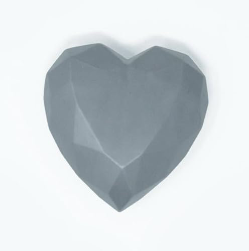 Ceramiche Crescentini Diamante Cuore Grigio Opaco Evaporato umidificatore da termosifone in ceramica smaltata