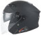 Casque Jet Moto Bluetooth avec HD Visière ECE Homologué Casques Moto avec Double Visière Microphone Intégré pour Hommes Adultes Femmes E,L