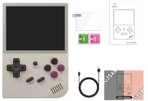 2024 Nuova console di gioco portatile RG35XX aggiornata, 3,5 pollici 64G/192G Retro Game Player portatile, supporta Linux e Garlic Dual System, supporta l'uscita TV HDMI 64G